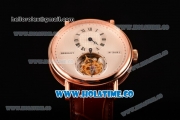 Breguet Grand Complication Tourbillon Swiss Tourbillon Manual Winding Rose Gold Case with White Dial and Roman Numeral Markers