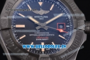 Breitling Avenger BlackBird Swiss ETA 2824 Automatic Titanium Case with Black Dial Black Leather Strap and Stick Markers