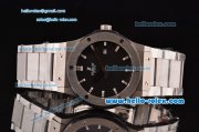 Hublot Classic Fusion Swiss ETA 2824 Automatic Steel Case with Black Dial Stick Markers and Stainless Steel Strap