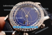 Patek Philippe Grand Complication Steel Case 9015 Auto with Blue Dial and Blue Leather Strap