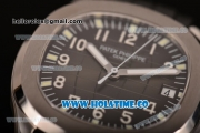 Patek Philippe Aquanaut Miyota 9015 Automatic Steel Case with Black Dial and Arabic Numeral Markers (BP)