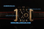 Tag Heuer Monaco Chronograph Quartz PVD Case with Black Dial and Black Leather Strap Tag Heuer Monaco Chronograph Quartz PVD Case with Black Dial and Black Leather Strap