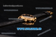 Vacheron Constantin Malte Swiss ETA 2824 Automatic Yellow Gold Case with Diamonds Markers and Black Dial