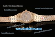 Audemars Piguet Royal Oak Swiss ETA 2824 Automatic Full Yellow Gold with Gold Sitck Markers and Grey Dial - 1:1 Original (BP)