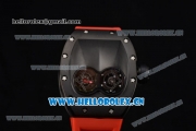 Richard Mille RM053 Asia Automatic PVD Case with Skeleton Dial and Red Rubber Strap