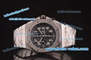 Audemars Piguet Royal Oak Offshore Chronograph Miyota Quartz Steel Case and Bracelet with Grey Dial