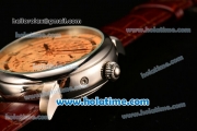 Patek Philippe Grand Complications ST25 Automatic Steel Case with Orange Dial and Stick Markers