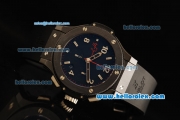 Hublot Big Bang Ayrton Senna Chronograph Swiss Valjoux 7750 Automatic Movement Ceramic Case and Bezel with Black Dial and Black Rubber Strap-1:1 Original