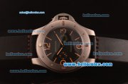 Panerai Radiomir Brevettato Swiss ETA 6497 Manual Winding Titanium Case with Black Dial and Black Leather Strap-1:1 Original