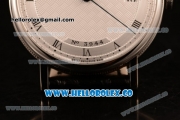 Breguet Classique Miyota 9015 Automatic Steel Case with White Dial and Black Leather Strap - (AAAF)