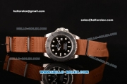 Rolex Submariner Stealth MK III Swiss ETA 2836 Automatic Steel Case with Brown Nylon Strap and Steel/Ceramic Bezel - 2013 New