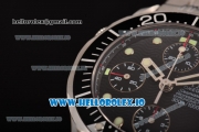 Omega Seamaster Diver 300M Chrono Swiss Valjoux 7750 Automatic Steel Case with Black Dial and Green Markers (GF)