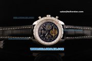 Breitling Bentley Tourbillon Movement Steel Case with Blue Dial and White Border - Honeycomb Bezel