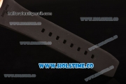 Richard Mille RM028 Swiss Valjoux 7750 Automatic Rose Gold Case with Skeleton Dial and Black Rubber Strap - Red