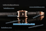 Jaeger-LeCoultre Reverso Squadra Swiss ETA Quartz Rose Gold Case with Diamond Bezel and MOP Dial