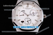 Audemars Piguet Royal Oak Double Time Chrono Asia Automatic Steel Case White Dial With Stick Markers Steel Bracelet