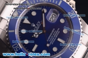 Rolex Submariner Super Clone Rolex Super 3135 Full Steel with Blue Ceramic Bezel and Blue Dial-1:1 Original (LF)