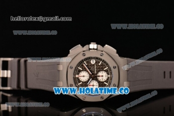 Audemars Piguet Royal Oak Offshore Chrono Miyota Quartz Steel Case with Coffee Dial and White Stick Markers (EF)