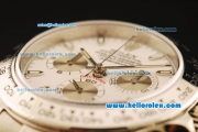 Rolex Daytona Swiss Valjoux 7750 Automatic Movement Full Steel with White Dial and Stick Markers