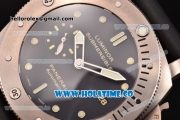 Panerai Luminor Submersible 1950 3 Days PAM 305 Clone P.9000 Automatic Titanium Case with Dot Markers and Black Dial (ZF)