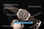 Audemars Piguet Royal Oak Offshore Chrono Clone AP Calibre 3126 Automatic Steel Case with Black Dial and White Stick Markers (EF)