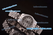 Rolex Lady Datejust Automatic Movement Steel Case/Strap with Silver Dial and Roman Markers