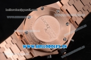 Audemars Piguet Royal Oak Offshore Seiko VK67 Quartz Rose Gold/Diamonds Case with Rose Gold Dial and Diamonds Bezel