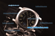 Panerai Luminor Marina PAM104 Beset Edition Swiss Valjoux 7750 Automatic Steel Case with Black Dial and Black Rubber Strap-1:1 Original