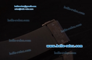 Hublot Aero Bang Chronograph Swiss Valjoux 7750 Automatic Ceramic Case with Titanium Bezel Stick Markers and Black Dial