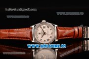 Rolex Day-Date Asia 2813/Swiss ETA 2836/Clone Rolex 3135 Automatic Steel Case with White Dial and Roman Numeral Markers (BP)