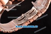 Ulysse Nardin Maxi Marine Chrono Swiss Valjoux 7750-SHG Automatic Rose Gold Case/Bracelet with White Dial and Roman Numeral Markers (EF)