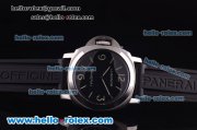 Panerai Luminor Base Pam 219 Asia 6497 Manual Winding Steel Case with Black Dial and Black Rubber Strap