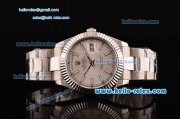 Rolex Day-Date II Rolex 3135 Automatic Steel Case/Strap with White Dial White Stick Markers