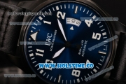 IWC Pilot's Mark XVII Swiss ETA 2824 Automatic PVD Case with Blue Dial and White Arabic Numeral Markers
