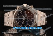 Audemars Piguet Royal Oak Chronograph Miyota OS10 Quartz Steel Case with Blue Dial and Steel Bracelet