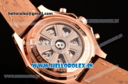 Breitling Bentley Barnato Racing Chrono Swiss Valjoux 7750 Automatic Rose Gold Case with White Dial and Stick Markers (Z)