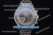 Breitling Navitimer 01 Swiss Valjoux 7750 Automatic Stainless Steel Case/Bracelet with Grey Dial and Stick/Arabic Numeral Markers