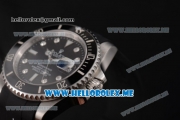 Rolex Submariner Swiss ETA 2836 Automatic Steel Case with Black Dial and Black Rubber Strap Dot Markers