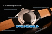 Rolex Cellini Asia Automatic Steel Case with Stick Markers Black Dial and Black Leather Strap