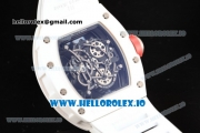 Richard Mille RM 055 Bubba Watson 9015 Automatic Ceramic Case with Black Dial Dots Markers and Rubber Strap