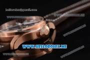 IWC Big Pilot Clone IWC 521111 Automatic Rose Gold Case with Brown Dial and Brown Leather Strap Arabic Numeral Markers