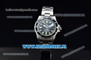 Rolex Submariner Vintage Tiffany & Co Asia 2813 Automatic Steel Case with Black Dial Yellow Dots Markers and Steel Bracelet