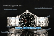 Omega Seamaster Diver 300 M Co-Axial Swiss ETA 2824 Automatic Steel Case/Bracelet with Black Dial and White Markers (BP)