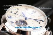 Vacheron Constantin Malte ST22 Automatic Steel Case with Blue Markers White Dial and Black Leather Bracelet