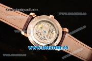 Vacheron Constantin Malte Asia Automatic Rose Gold Case with Beige Skeleton Dial and Roman Numeral Markers