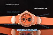 Ulysse Nardin Maxi Marine Diver Asia ST25 Automatic Rose Gold Case with Orange Rubber Strap and Orange Dial