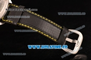 Dietrich OT-3 Miyota 82S7 Automatic Steel Case wtih Four layered Dial and Black Leather Strap - Yellow Hands