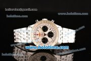 Breitling Navitimer 01 Chrono Swiss Valjoux 7750 Automatic Full Steel with White Dial and Stick Markers - 1:1 Original Best Edition