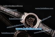 Ulysse Nardin Freak Automatic Steel/Diamond Case with Black Dial and Leather Strap (EF)