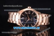 Omega Seamaster Aqua Terra 150 M Co-Axial Clone 8500 Automatic Rose Gold Case with Black Dial Stick Markers and Rose Gold Bracelet (EF)